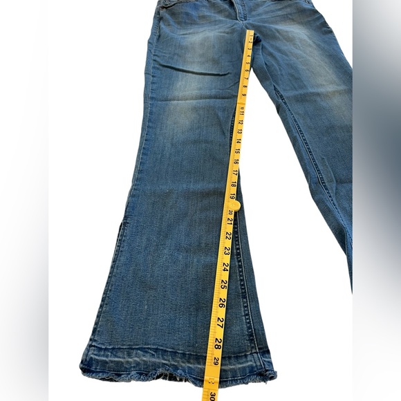 Wit & Wisdom Boot Cut Jeans with Side Slit Hem Size 16 Medium Wash - Picture 9 of 14